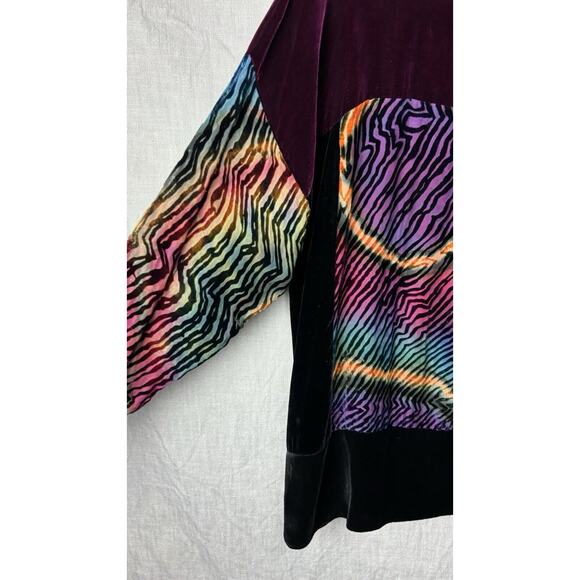 Carter Smith Shibori SILK Large LUX Art-to-Wear Amazing Tunic Shirt Top - Picture 4 of 9